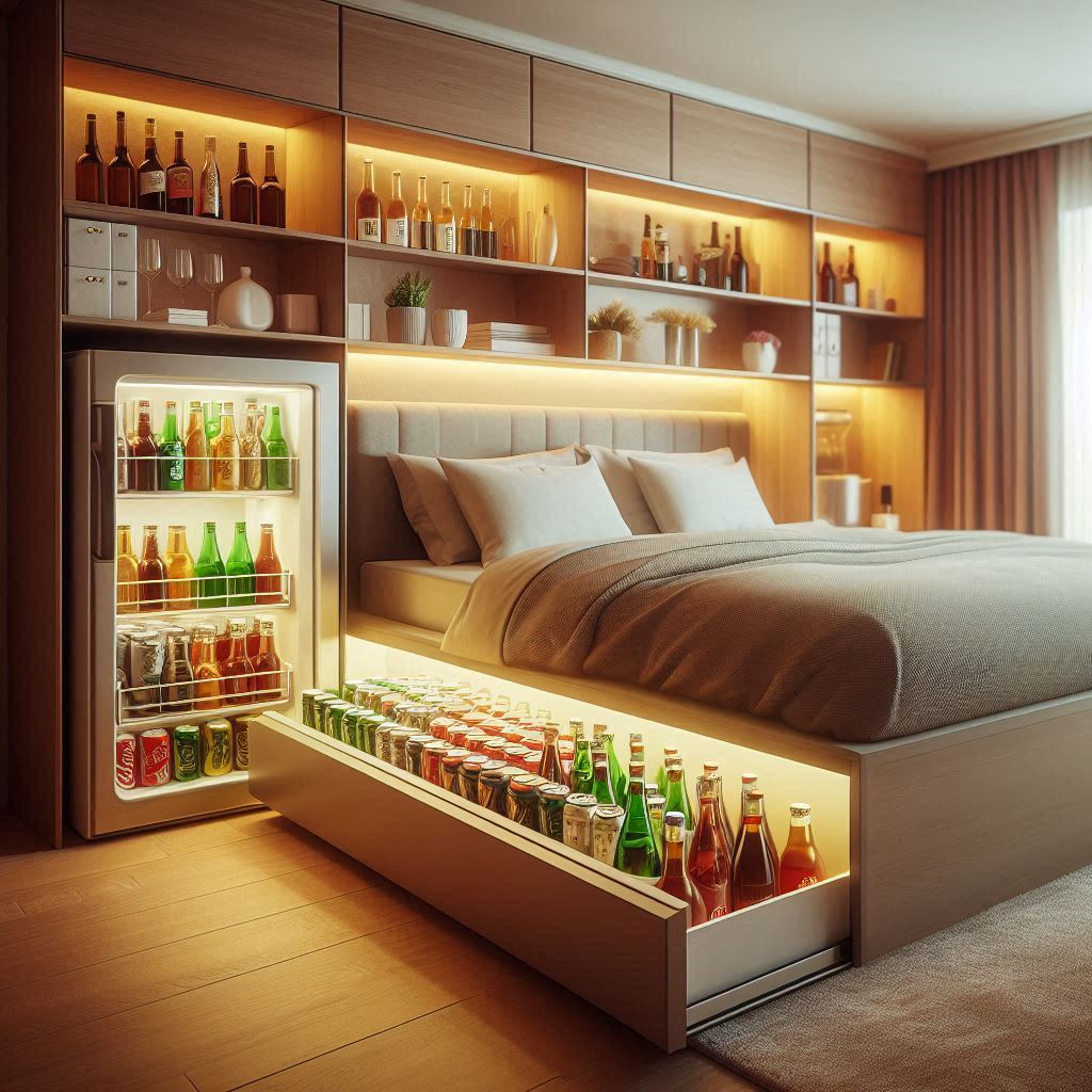 Benefits of a Bed with Integrated Refrigerator