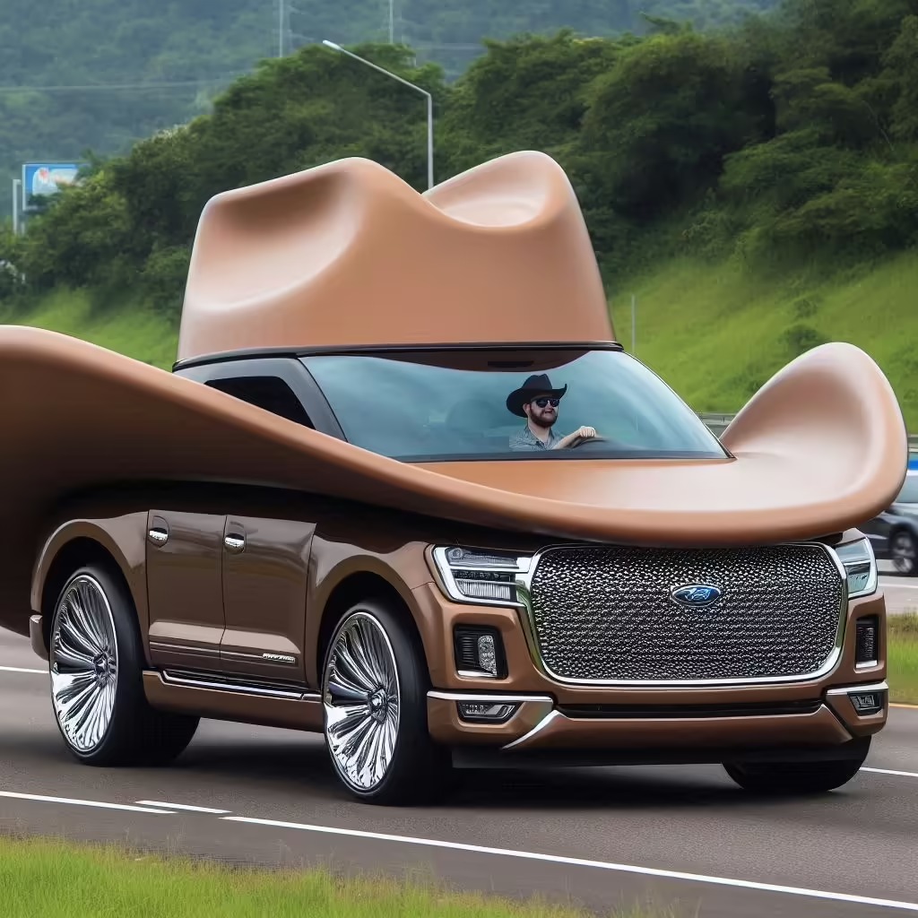 Design Elements of the Cowboy Hat Shaped Car