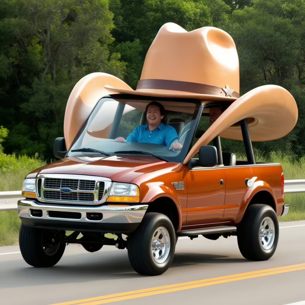 The Concept Behind the Cowboy Hat Shaped Car