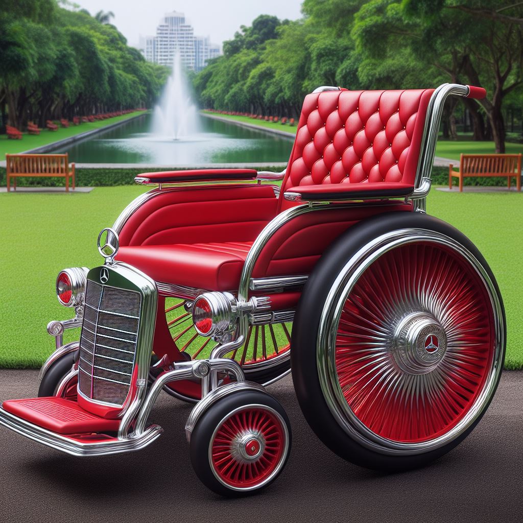 Mercedes-Inspired Wheelchair: Redefining Mobility with Style and Innovation