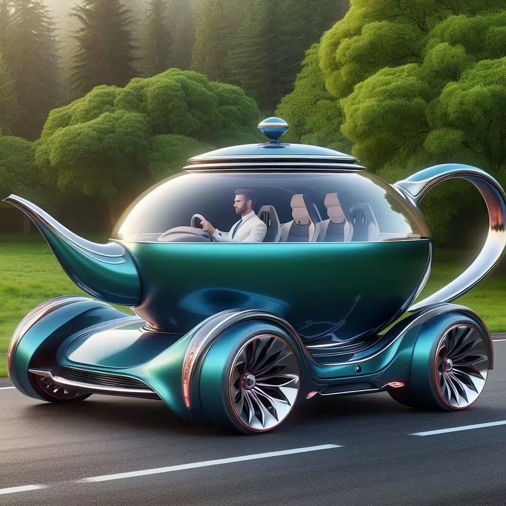 Design Elements of the Tea Pot Shape Car