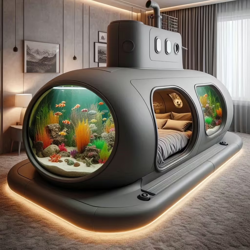 Aquarium Submarine Beds: Dive into a Unique Sleeping Experience