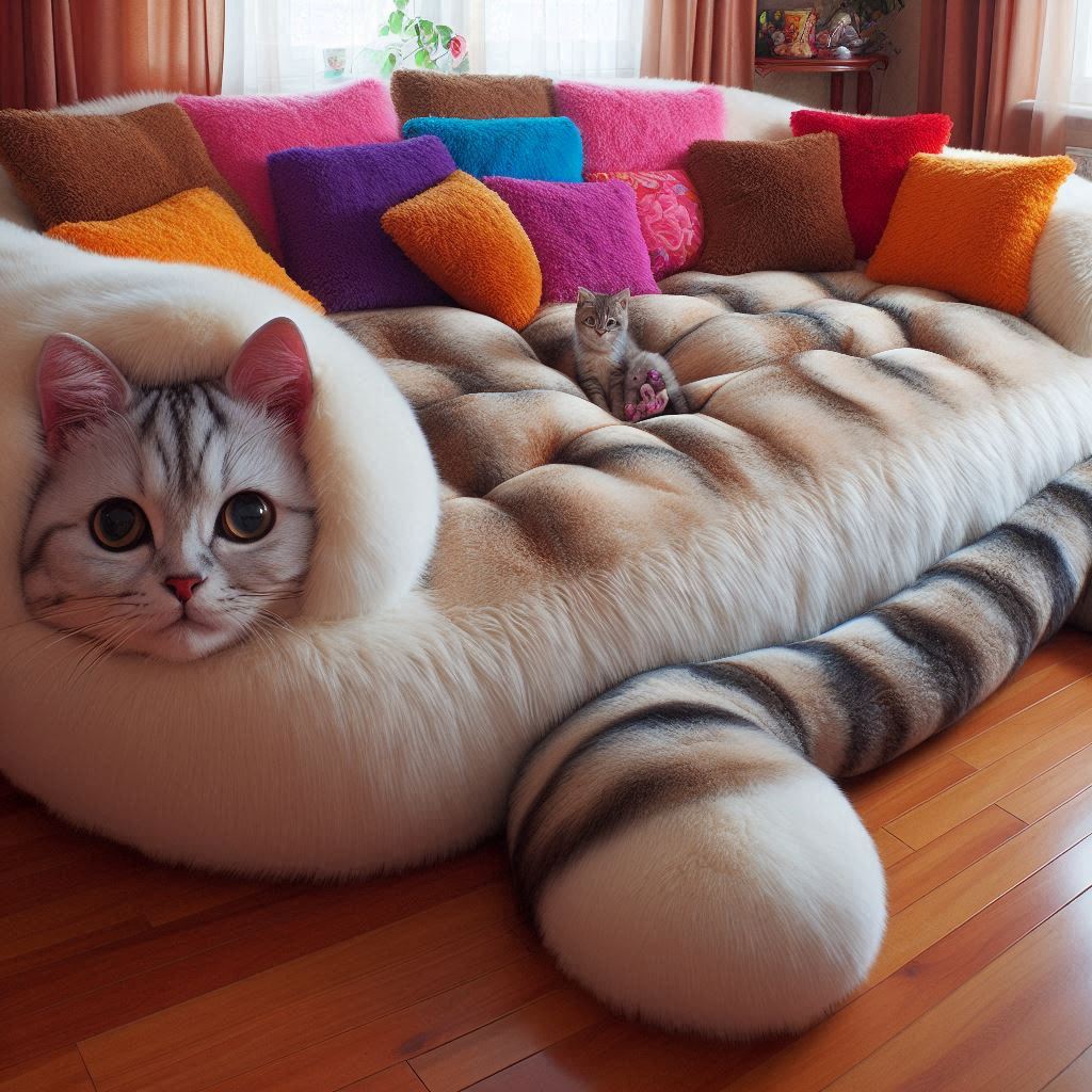 Giant Cat Loungers: A Whimsical and Comfortable Furniture Trend