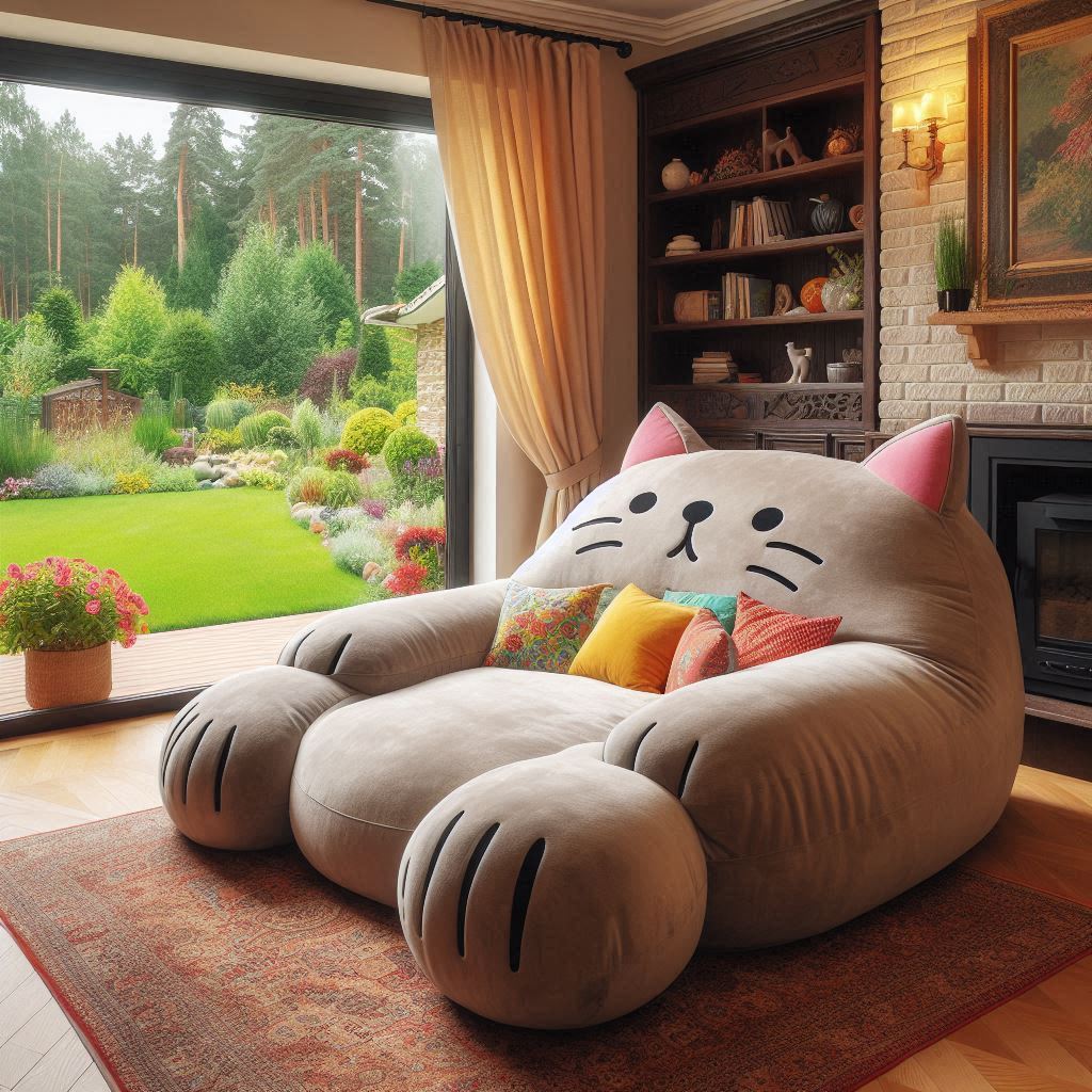 How to Incorporate a Giant Cat Lounger Into Your Home Décor