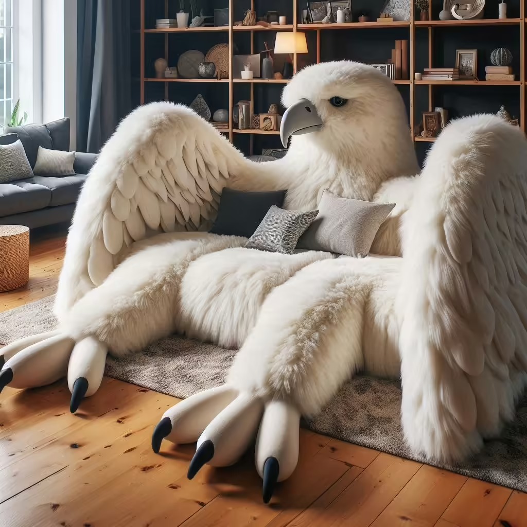 Placement Ideas for Giant Eagle-Shaped Loungers