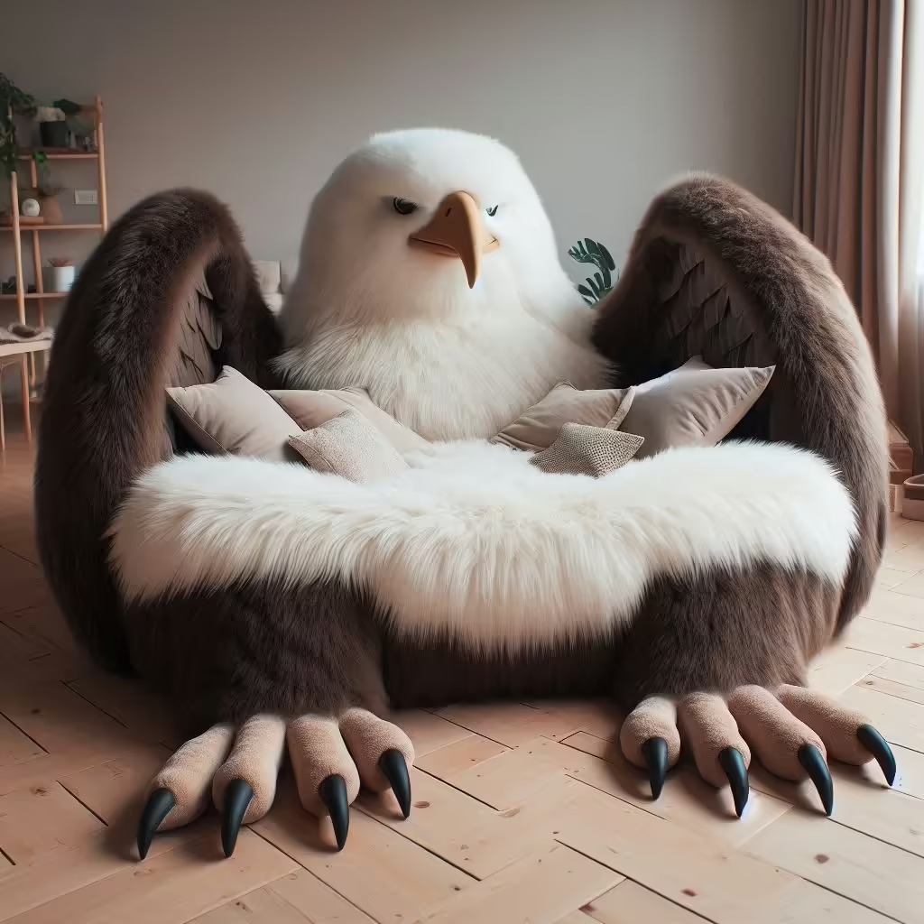 Giant Eagle-Shaped Loungers: Majestic Comfort with a Unique Twist