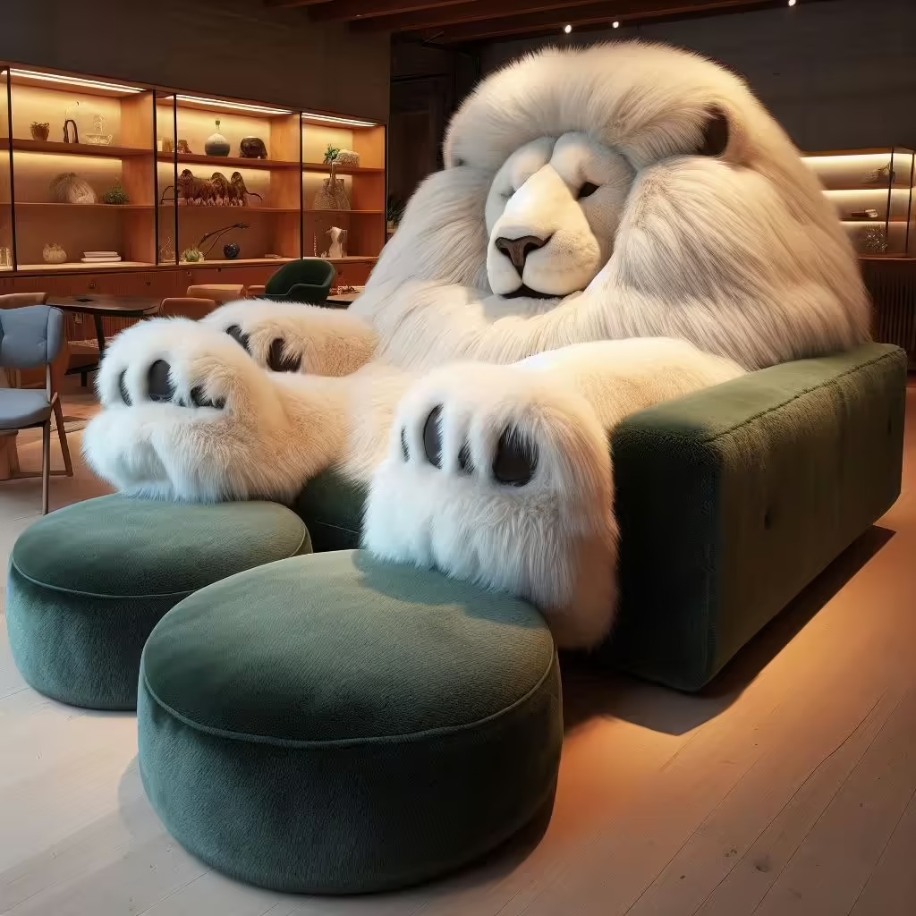 Giant Lion Loungers: A Roaring Trend in Unique Furniture Design