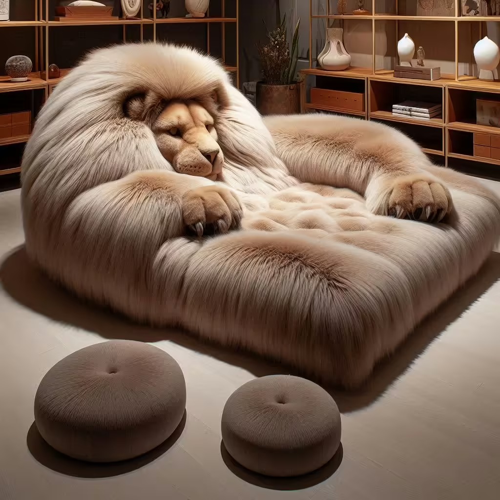 The Allure of Giant Lion Loungers