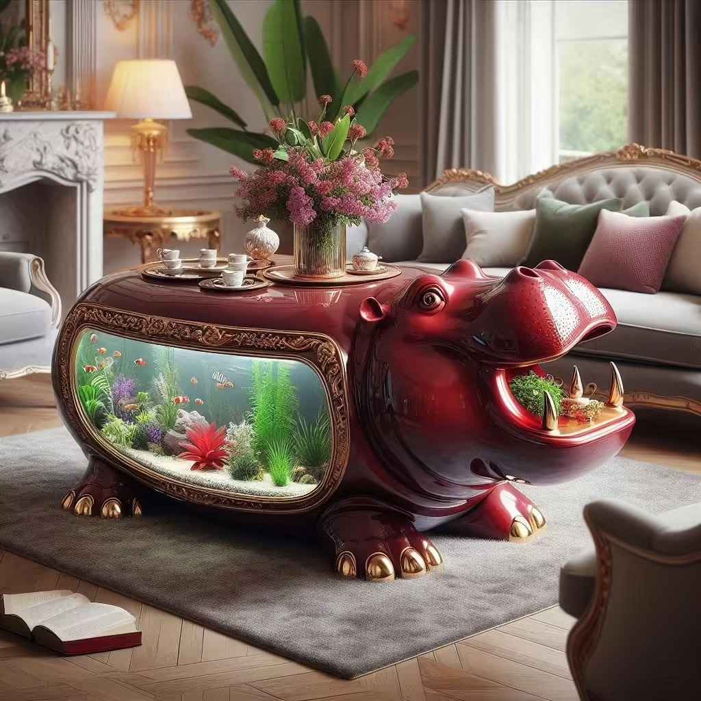 Design Features of the Hippo-Shaped Coffee Table