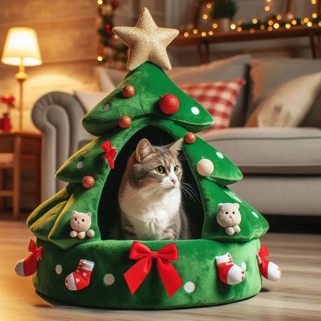 Christmas-Inspired Pet Beds: A Festive Delight for Your Furry Companions