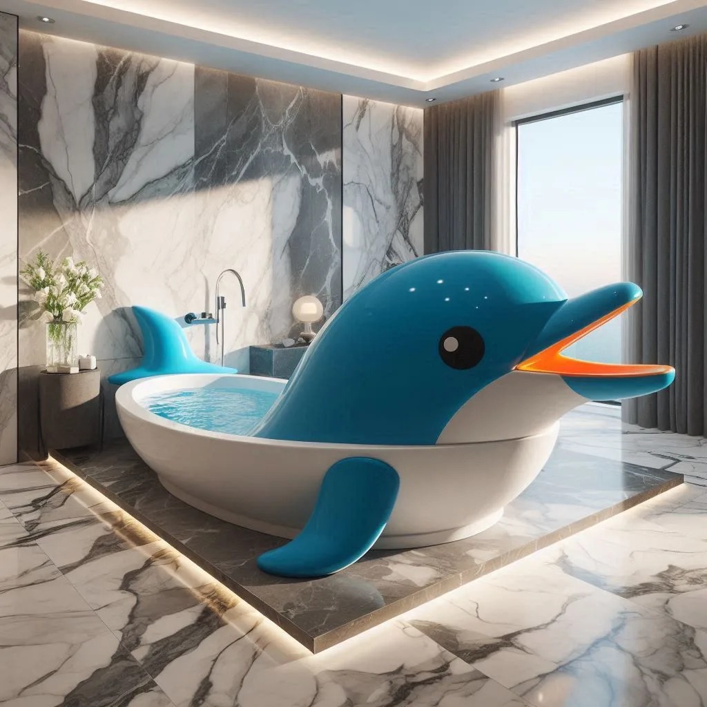 Styling Your Space Around a Dolphin-Shaped Bathtub