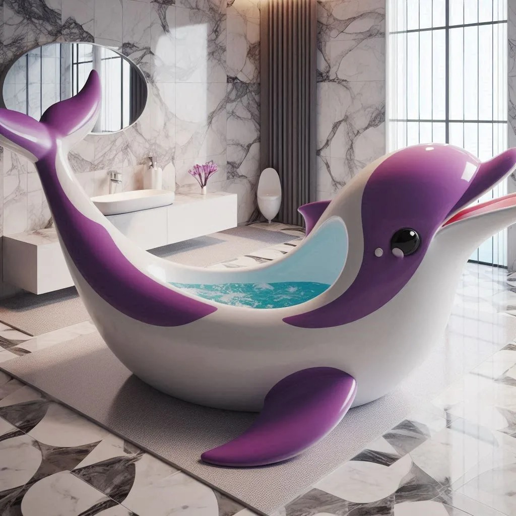 DIY Dolphin-Shaped Bathtub Ideas