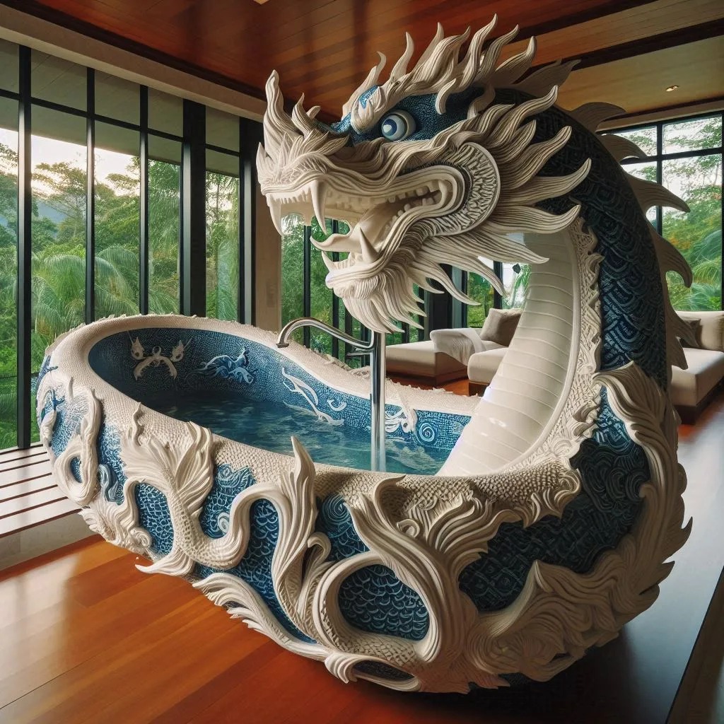 Technological Advancements in Dragon-Shaped Bathtubs