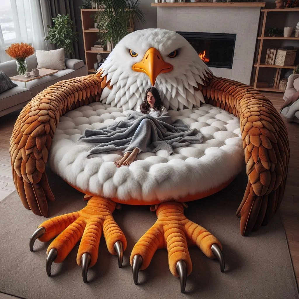 Styling Ideas for Giant Eagle-Shaped Loungers