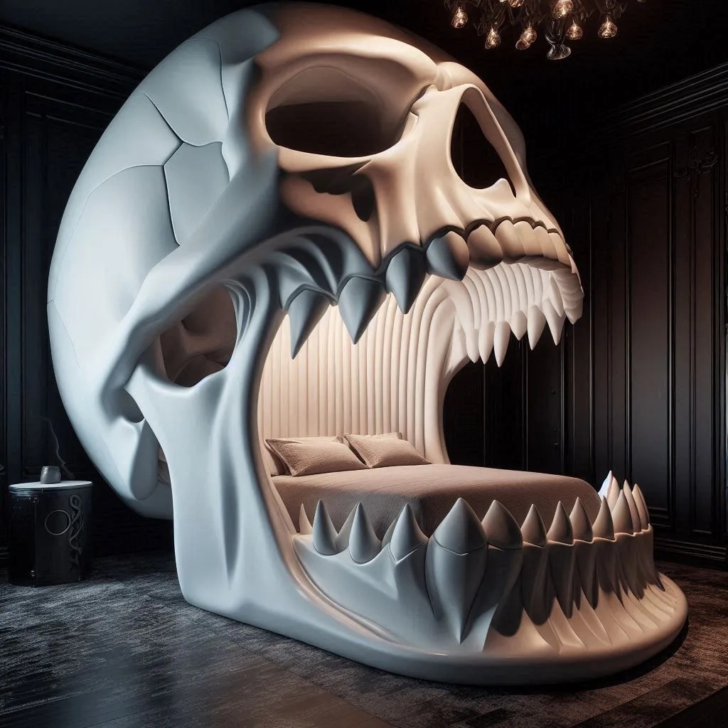 DIY Giant Skull Bed: A Creative Endeavor