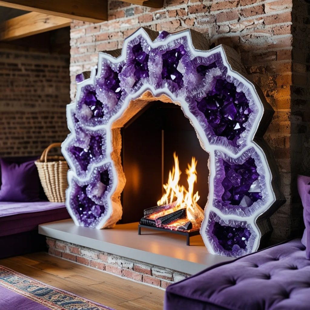 9. Why Choose an Amethyst Geode Fireplace?