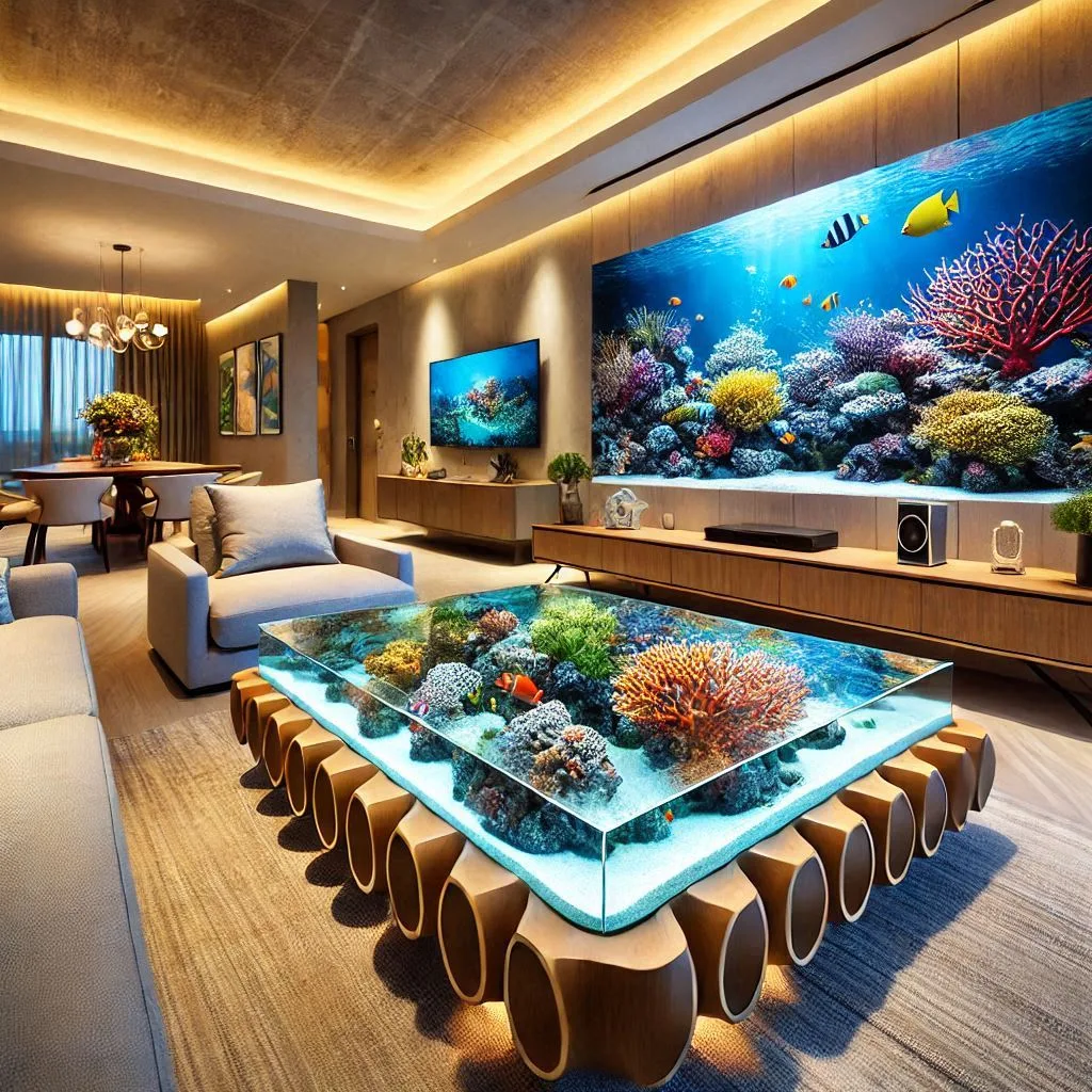 Aquarium Coffee Table: Redefining Living Spaces with Underwater Elegance