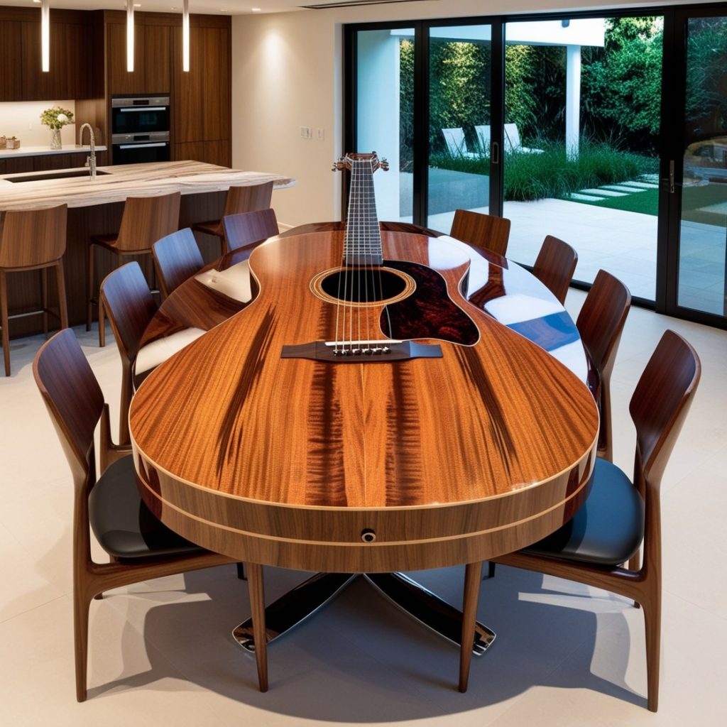 Notable Examples of Guitar-Inspired Tables