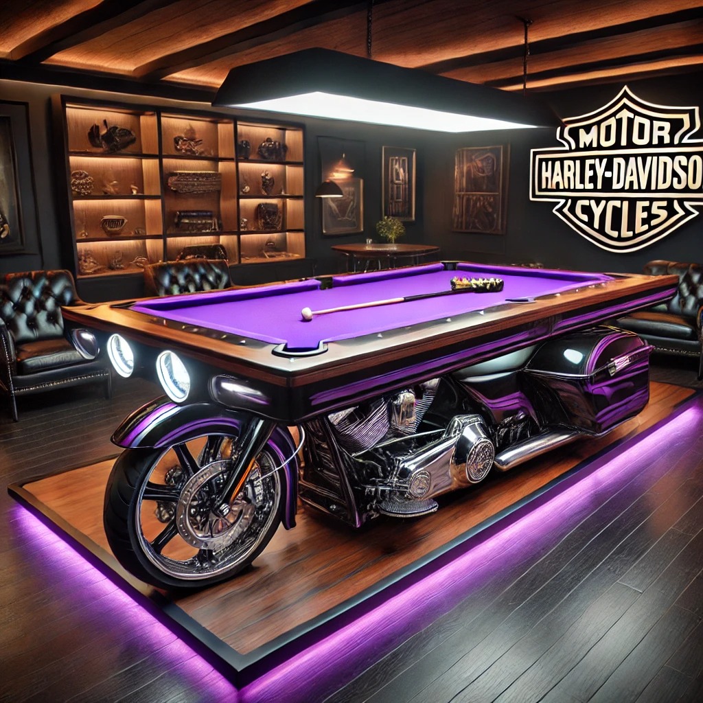 The Concept Behind the Harley Davidson Pool Table