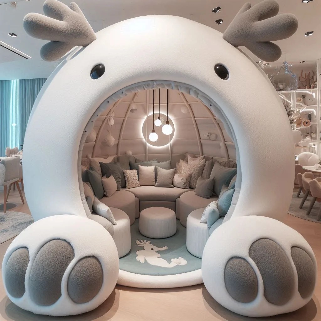 Reindeer-Shaped Lounge Pod: A Perfect Blend of Comfort and Unique Design