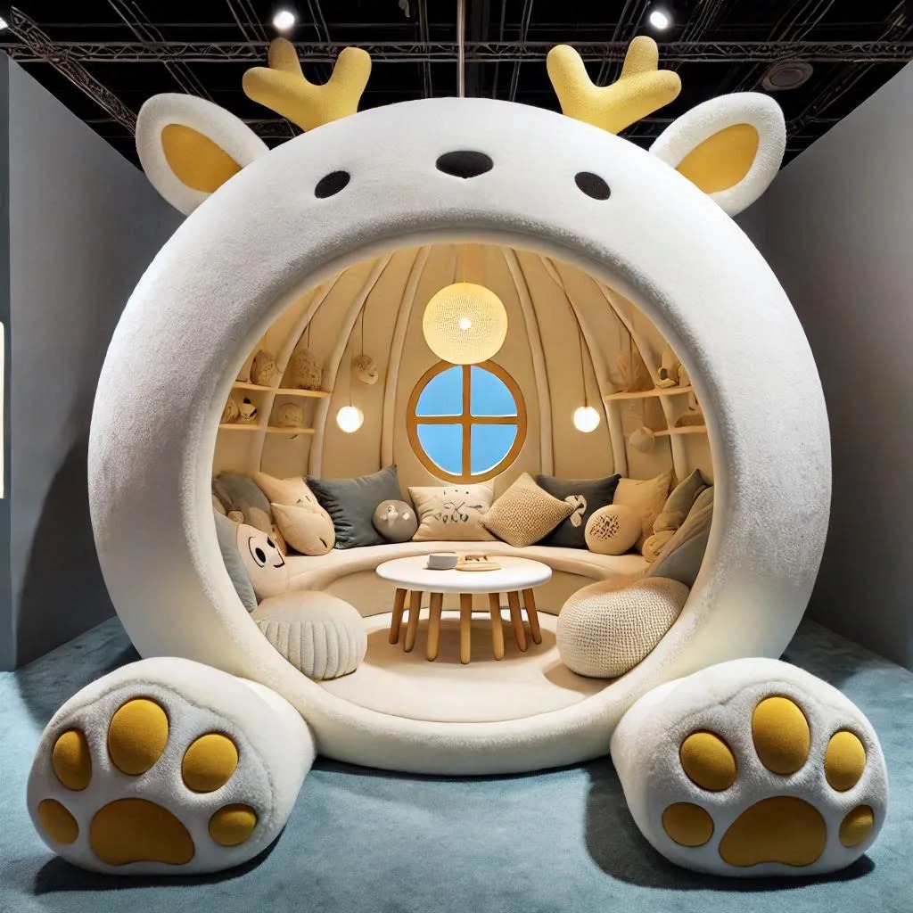 Customization Options for the Reindeer-Shaped Lounge Pod