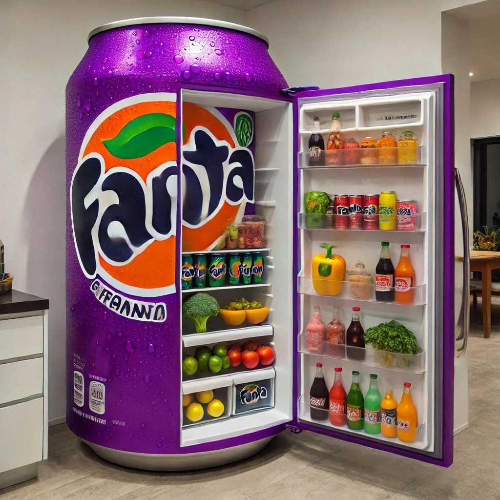 The Concept Behind Soft Drink Can-Shaped Refrigerators