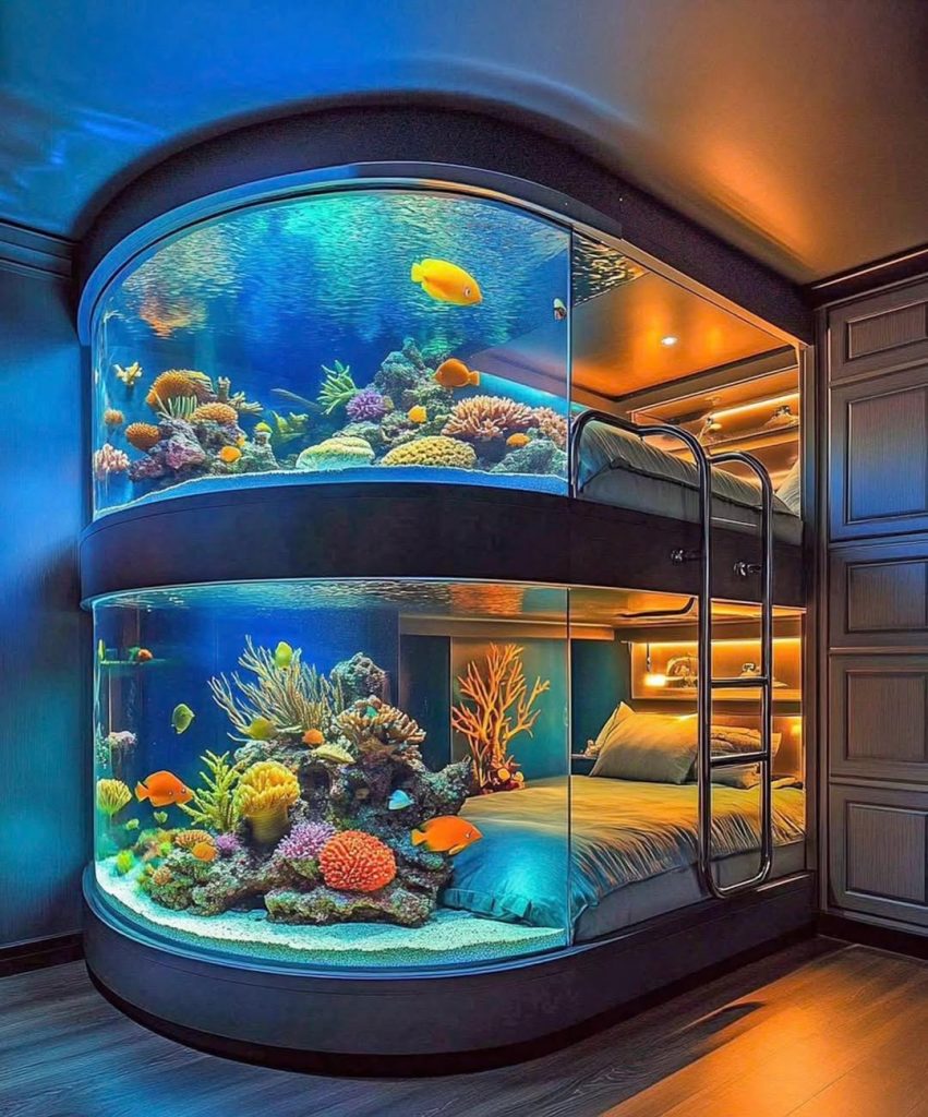 Decorating a Room Around the Aquarium Bunk Bed