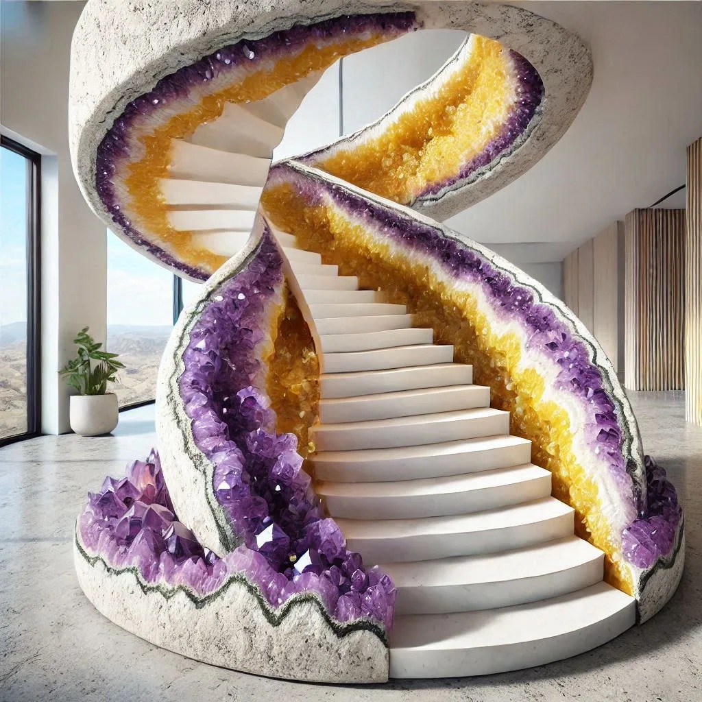 What Is an Amethyst Geode Staircase?