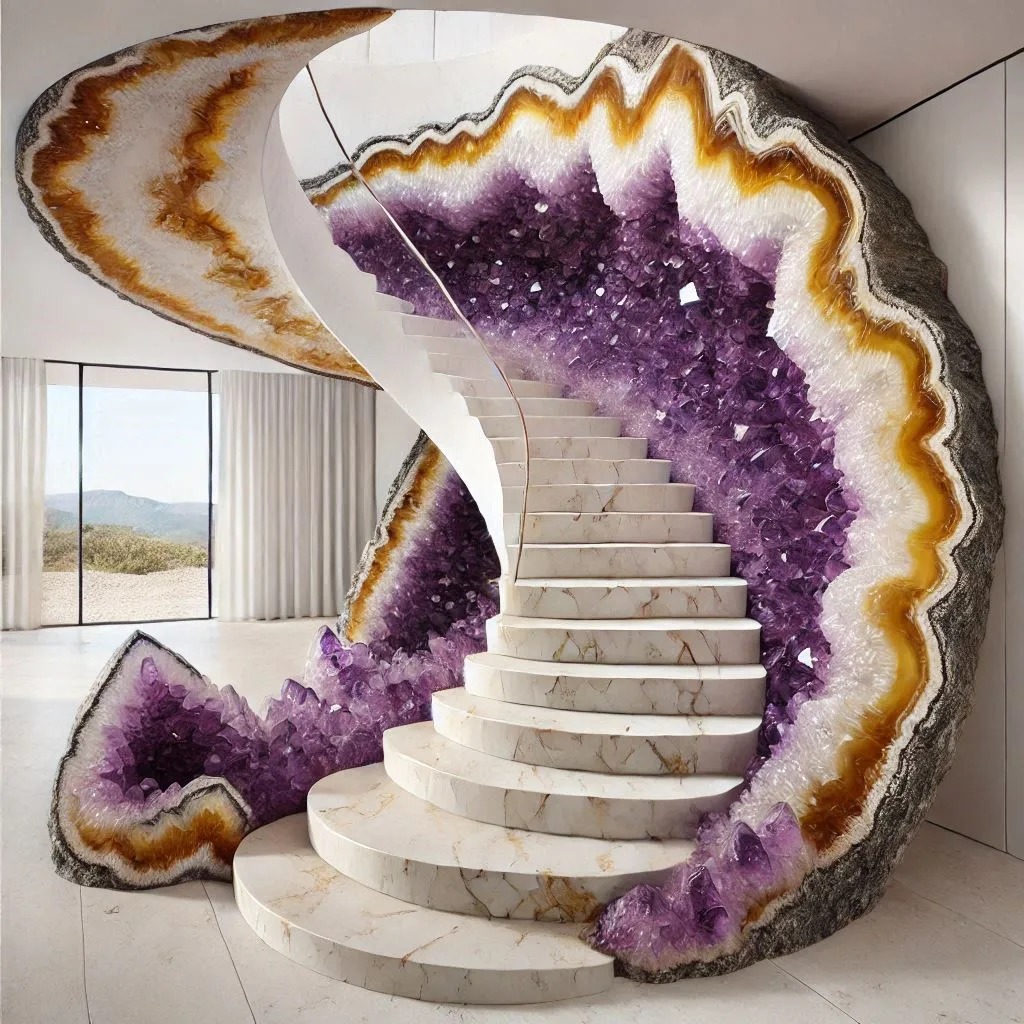 Why Choose an Amethyst Geode Staircase?