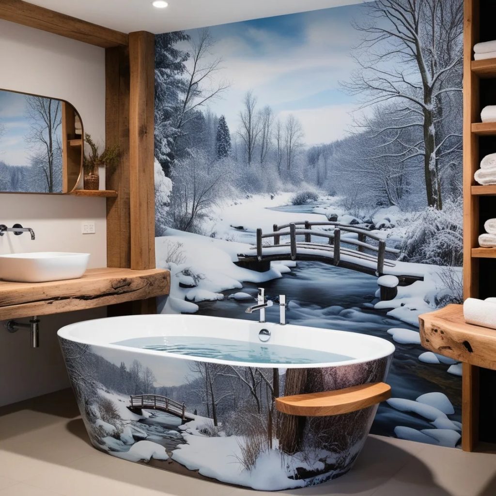 The Concept Behind the Arctic-Themed Bathtub