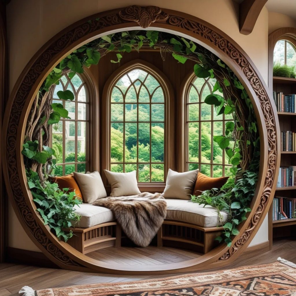 What Is a Circular Wooden Reading Nook?