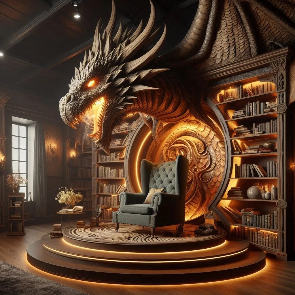 Where to Place Your Dragon-Shaped Bookshelf