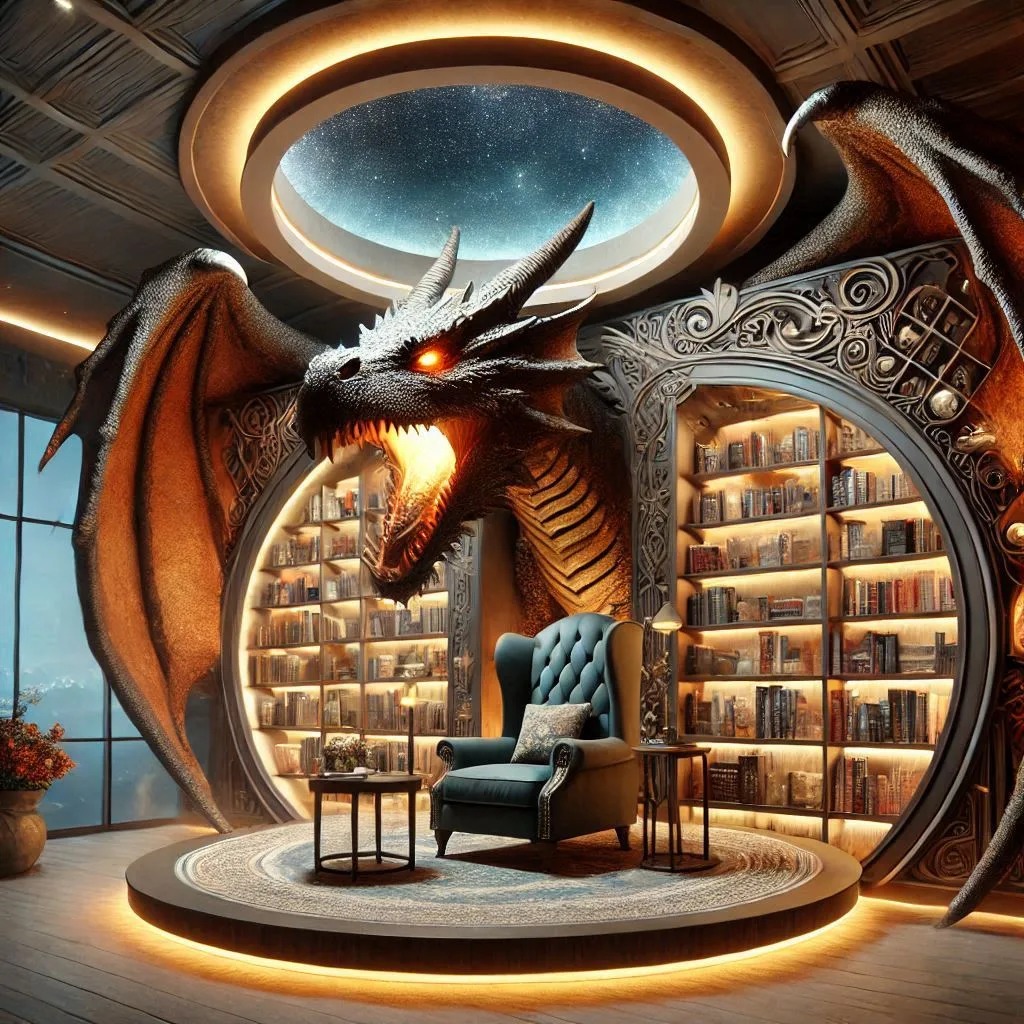 How a Dragon-Shaped Bookshelf Transforms Your Space