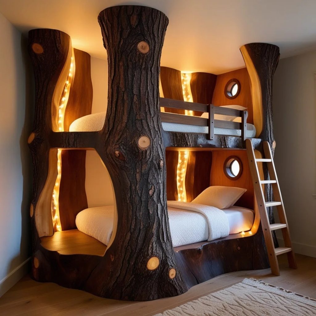 Benefits of a Giant Hollowed Log Bunk Bed