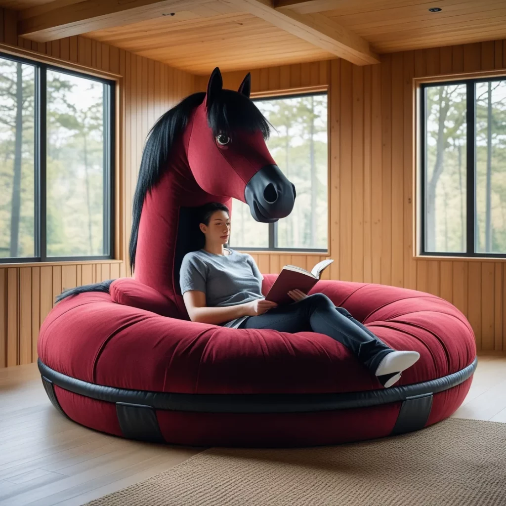 Giant Horse Lounger: A Majestic Fusion of Comfort and Art