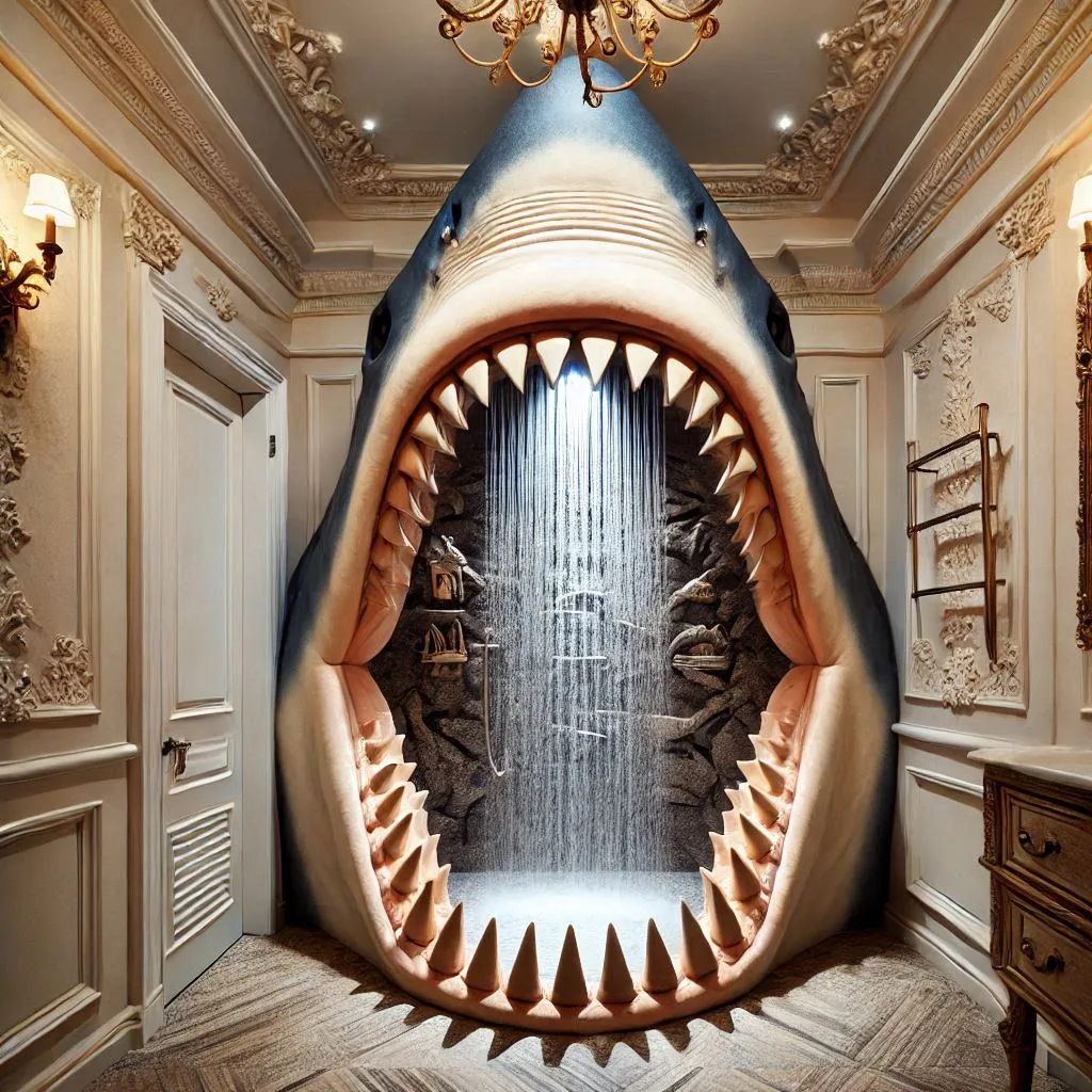 What Makes the Giant Shark Shower Unique?