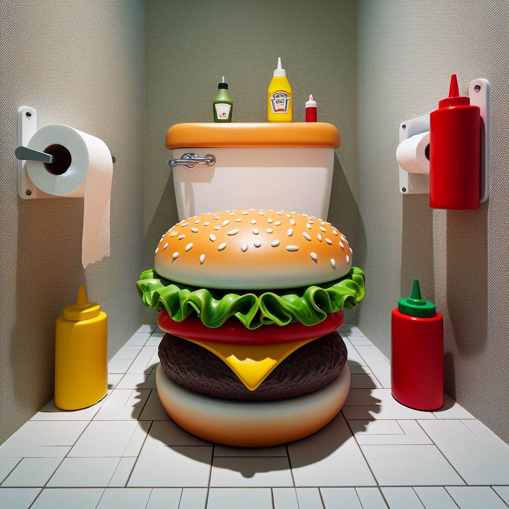 Transforming Your Space with a Hamburger-Shaped Toilet