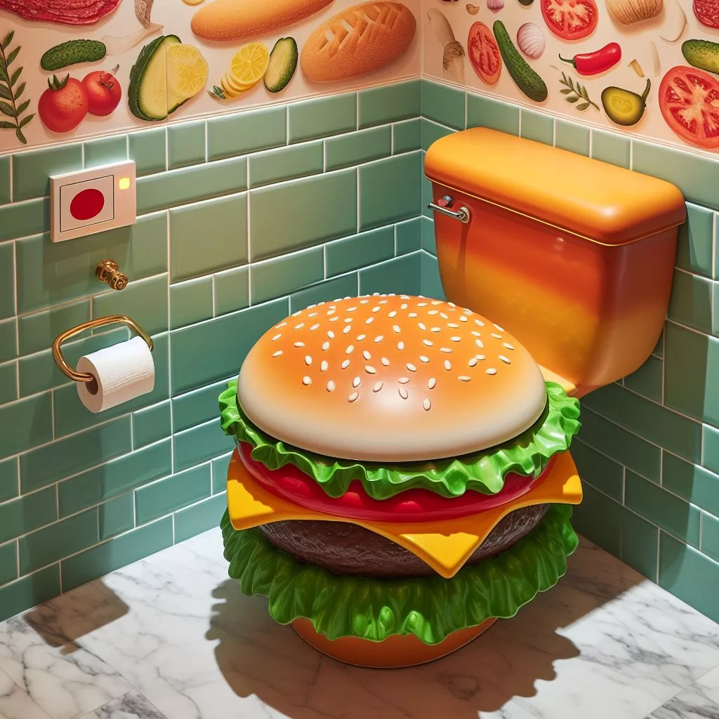 The Concept Behind the Hamburger-Shaped Toilet