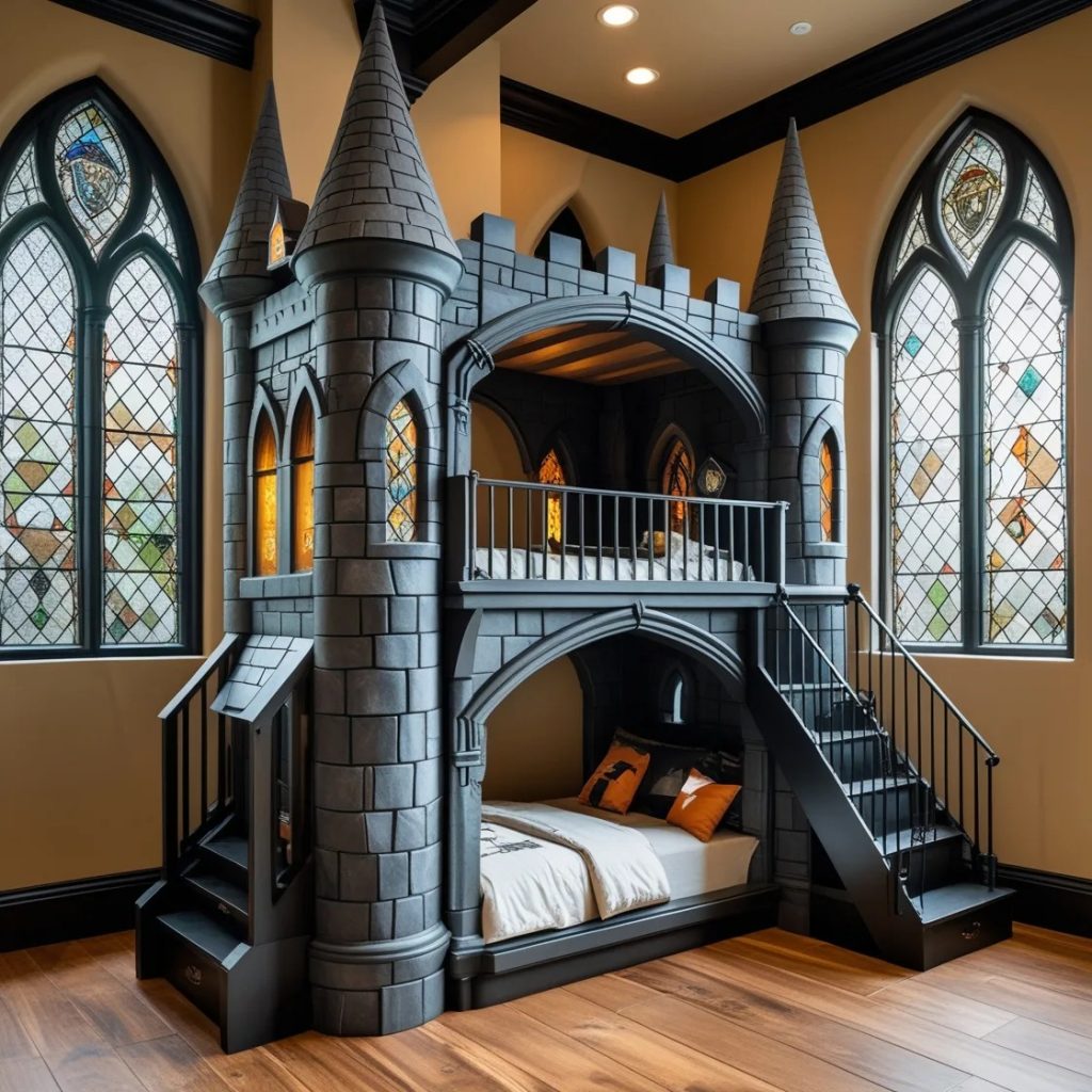 The Concept Behind the Hogwarts-Shaped Bunk Bed