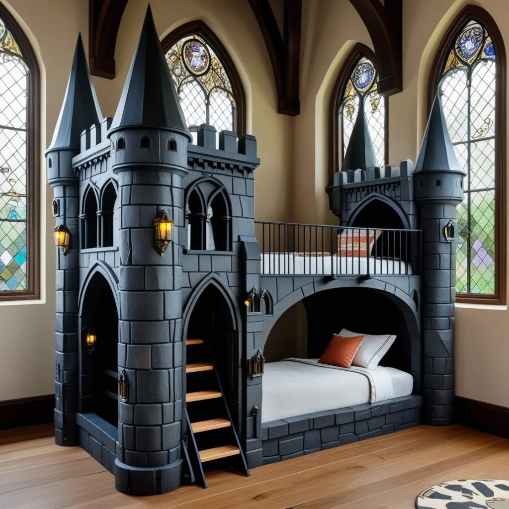 Key Features of the Hogwarts-Shaped Bunk Bed