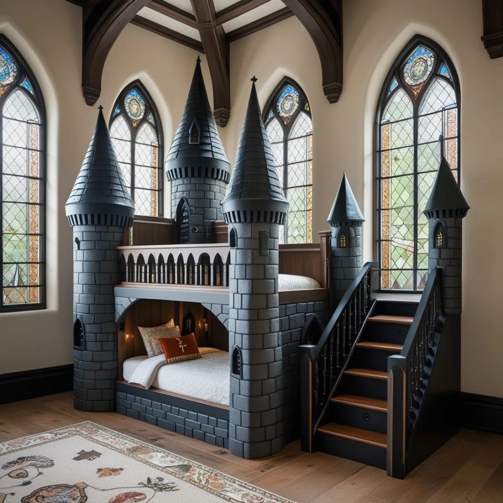 Practical Benefits of the Hogwarts-Shaped Bunk Bed