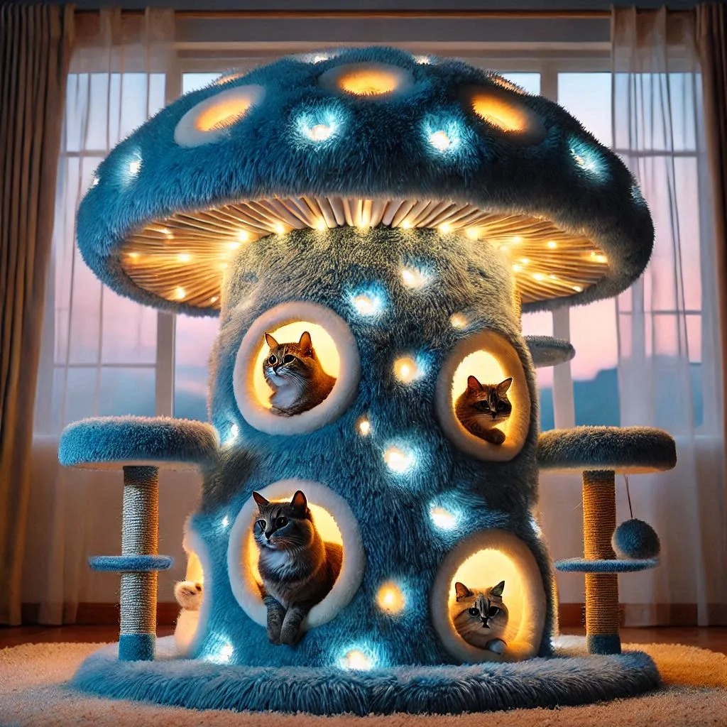 How to Integrate the Mushroom-Shaped Cat Tree into Your Home