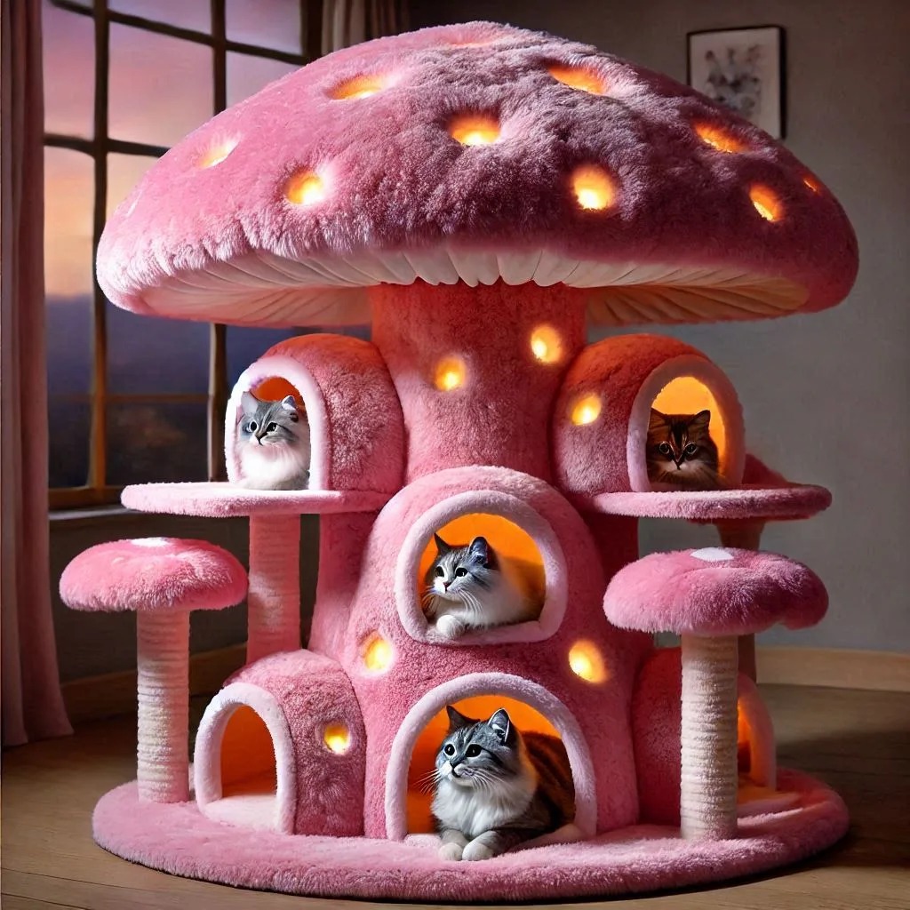 Why Cats Love the Mushroom-Shaped Cat Tree