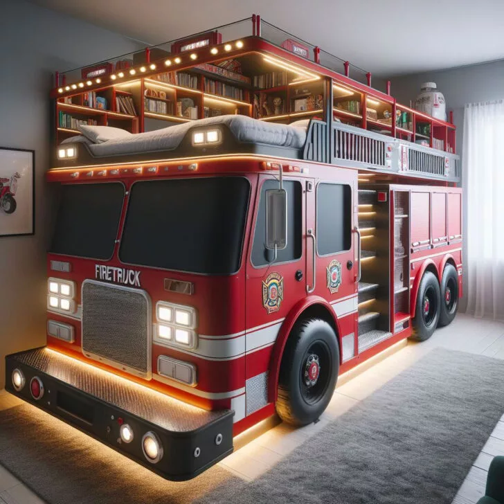 Firetruck Kids Bunk Bed: A Unique and Playful Bedroom Addition