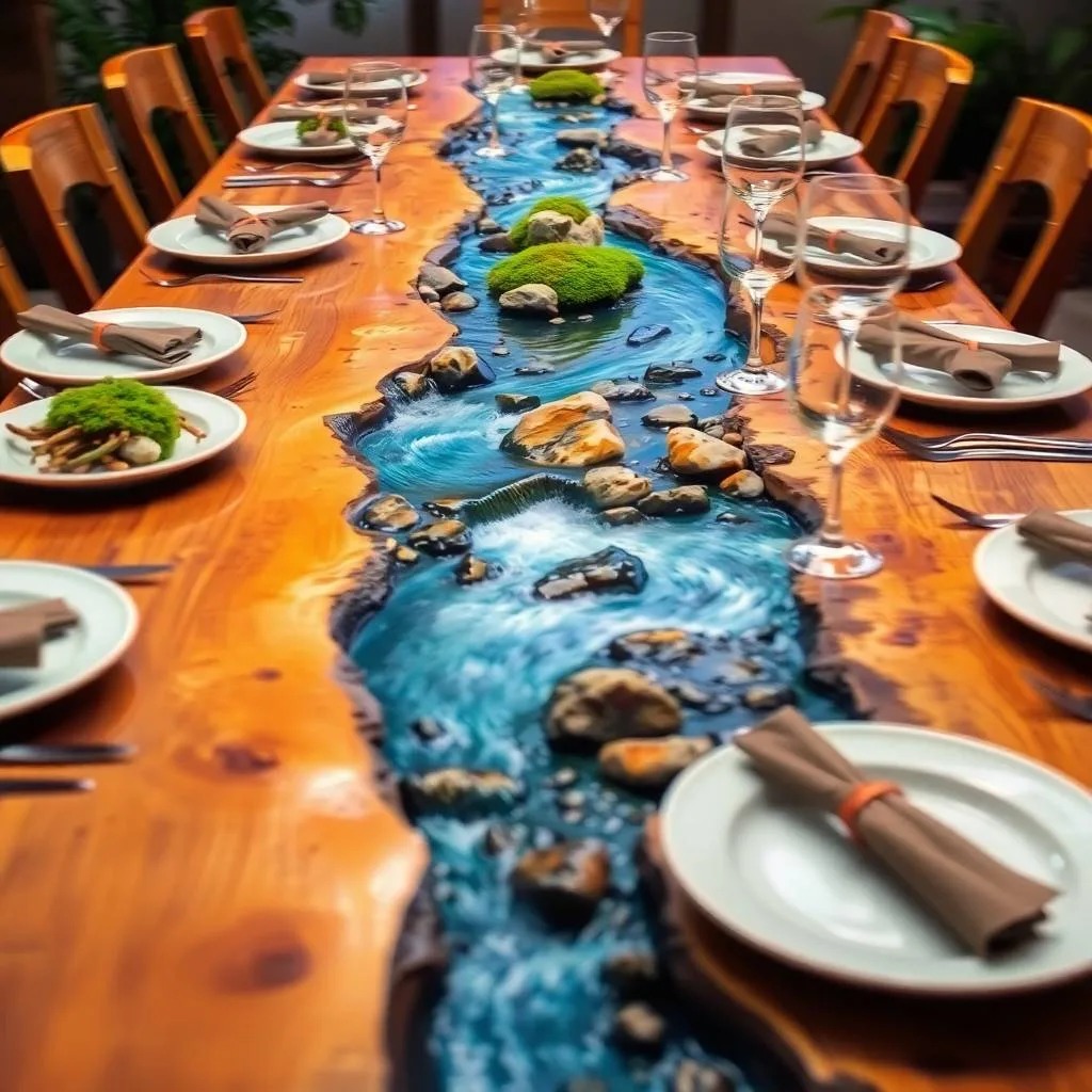 Crafting the River Wooden Dining Table