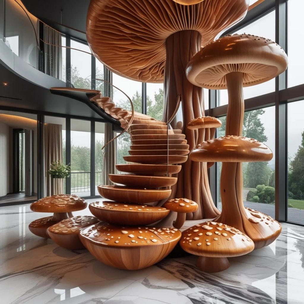 Benefits of a Wooden Mushroom Staircase