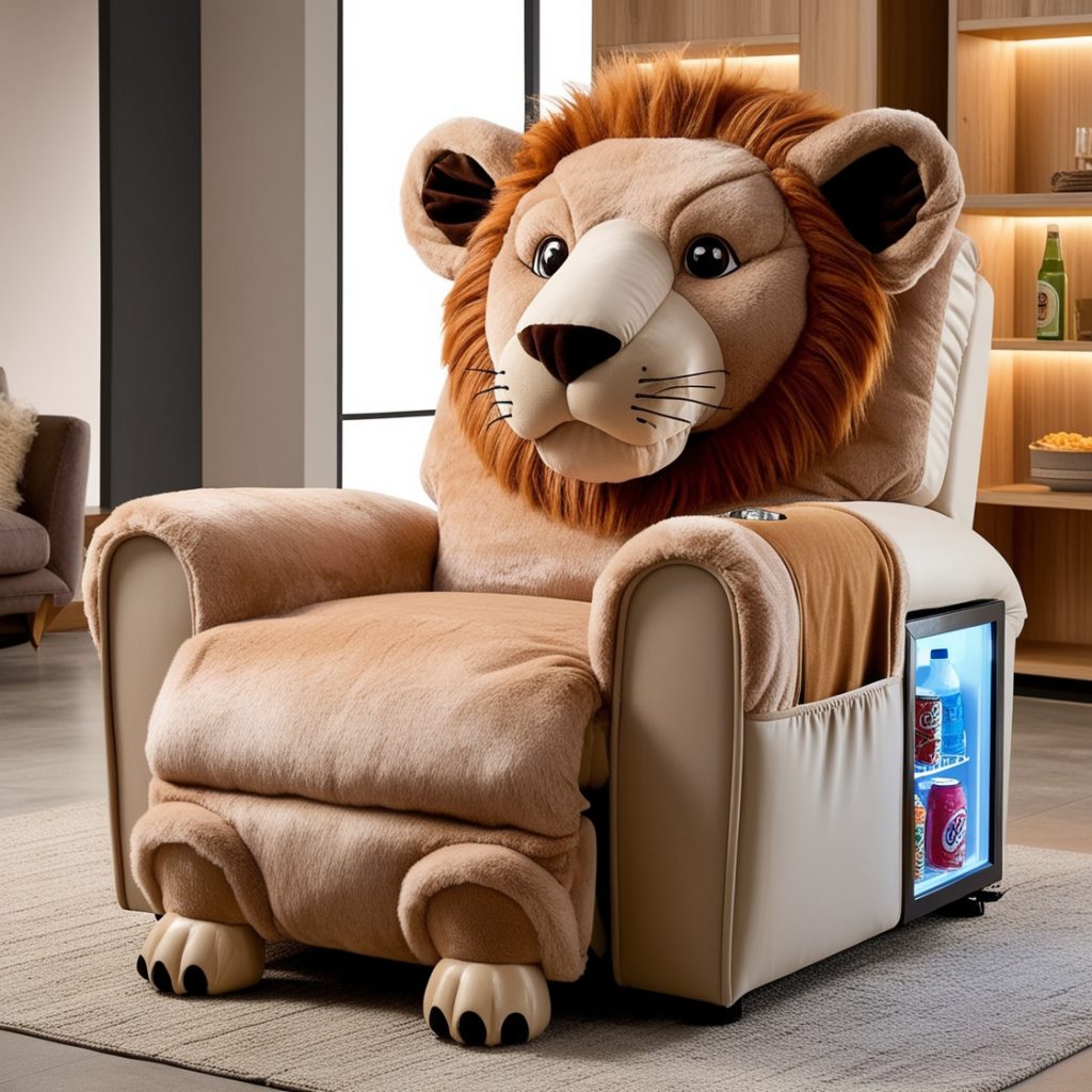 The Unique Appeal of Animal Recliners with Mini Fridges