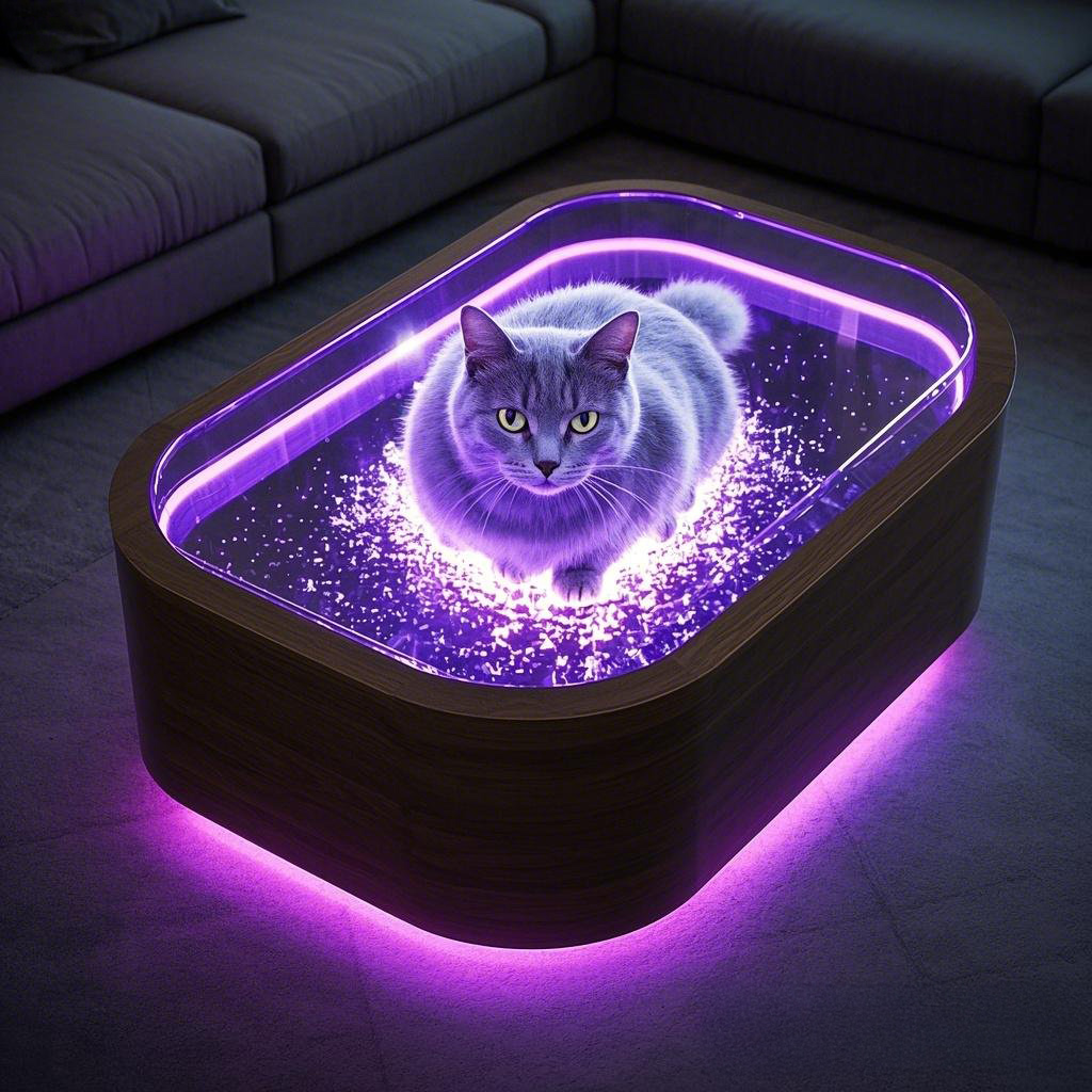 The Concept of Cat Epoxy Coffee Tables