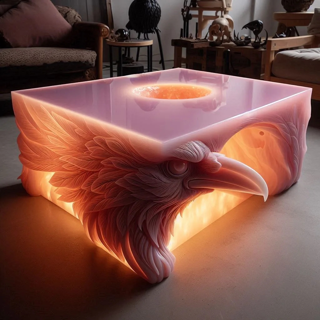 3. How Resin Art Elevates Crows Coffee Tables into Masterpieces