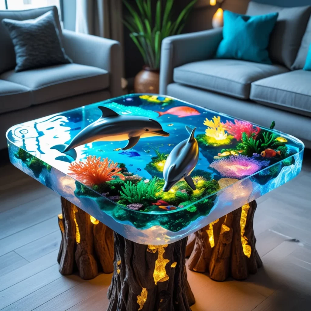 What is a Dolphin Aquarium Table?